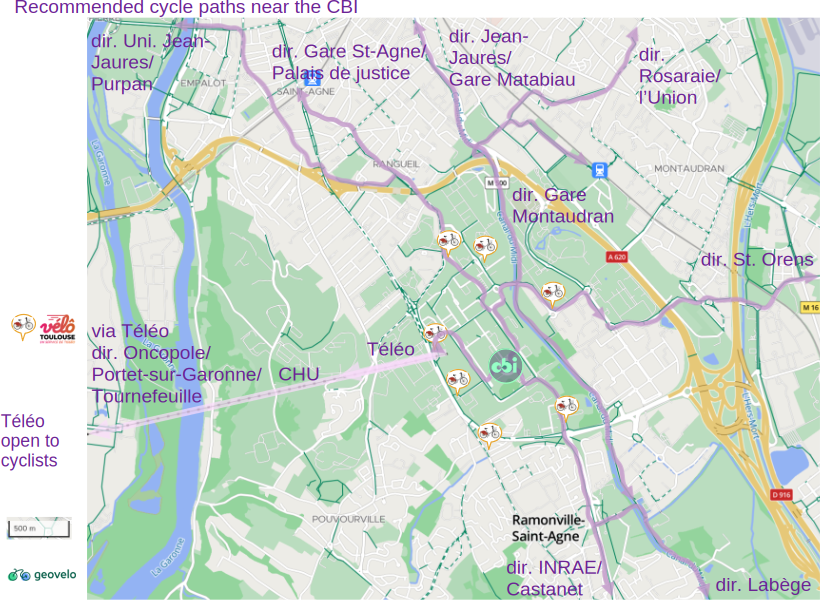 CBI bicycle access map